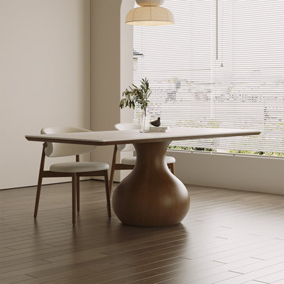 Hokku Designs Ash Wood Rock Slab Rectangular Dining Tables Hokku Designs Ash Wood Rock Slab Rectangular Dining Tables